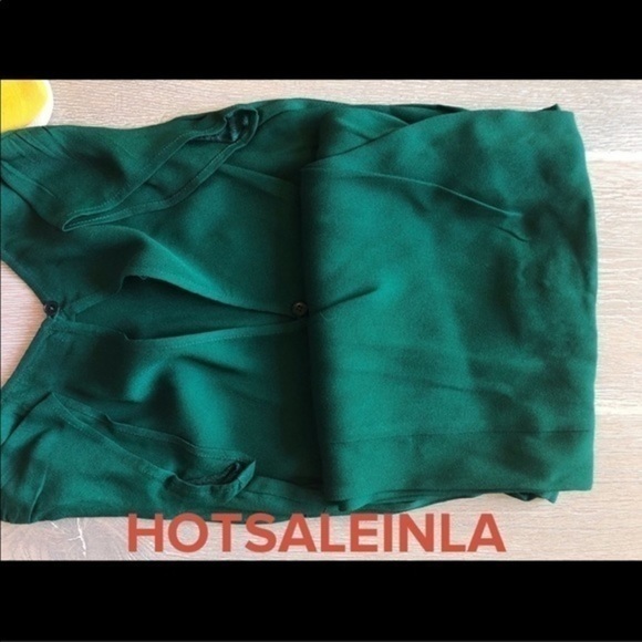 Reformation Gavin Dress in Emerald *NEW* - Picture 5 of 5